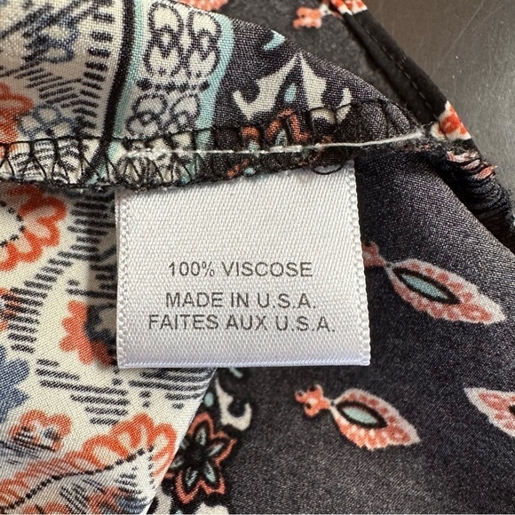 MISA Los Angeles Didi off the shoulder ethnic print blouse top - Picture 8 of 8